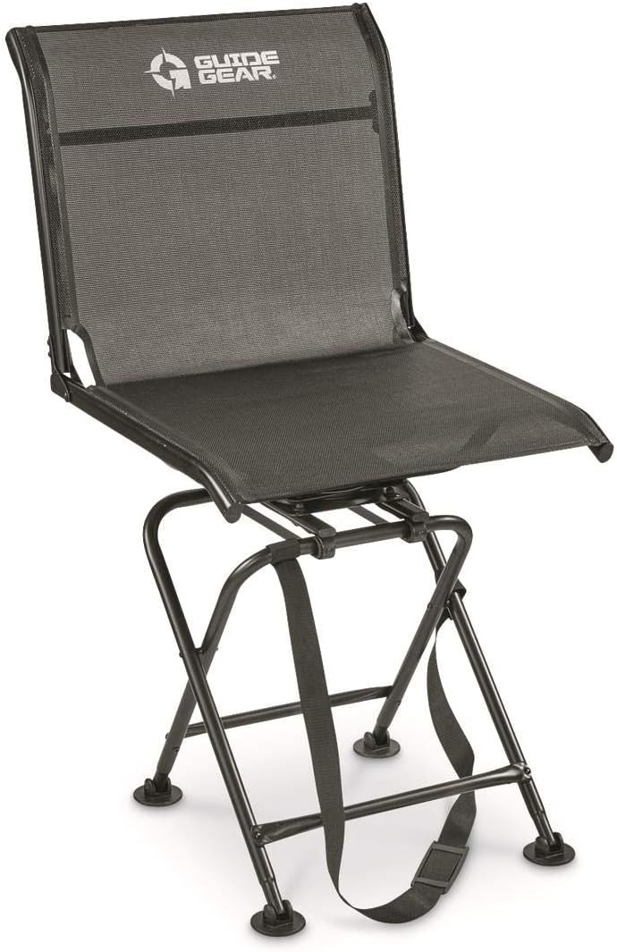 Portable Folding Swivel Chair 500-lb. Capacity G6457