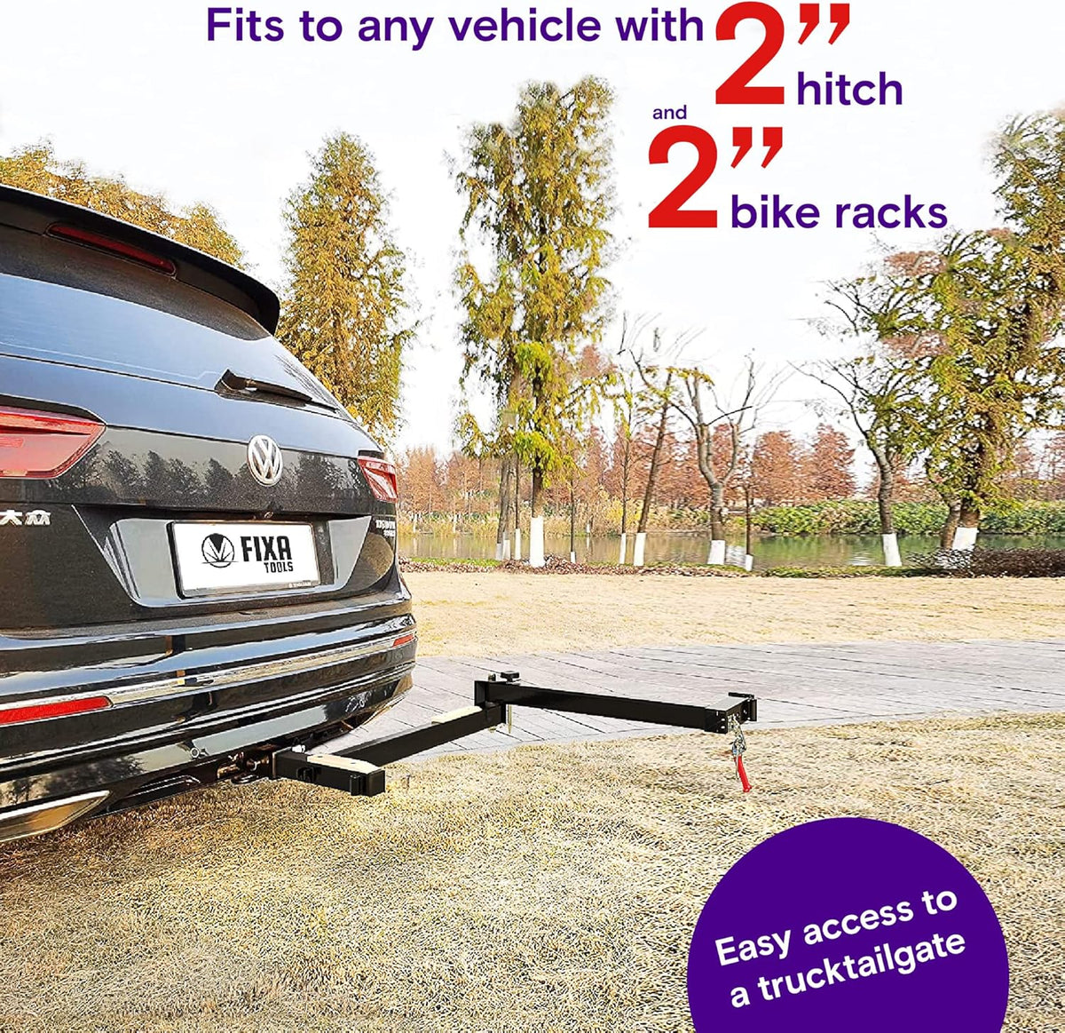 2" Hitch Receiver Bike Rack Adapter N88365