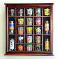 Cherry 21 Shot Glass Display Case Cabinet Wall Rack T174