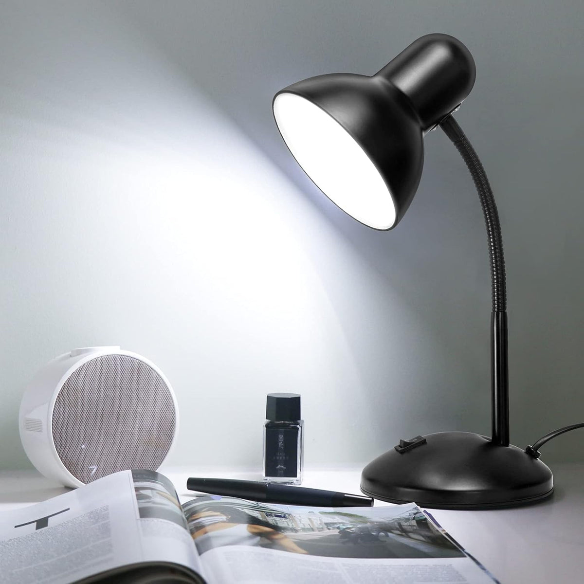 Metal Desk Lamp with LED Bulb X23375