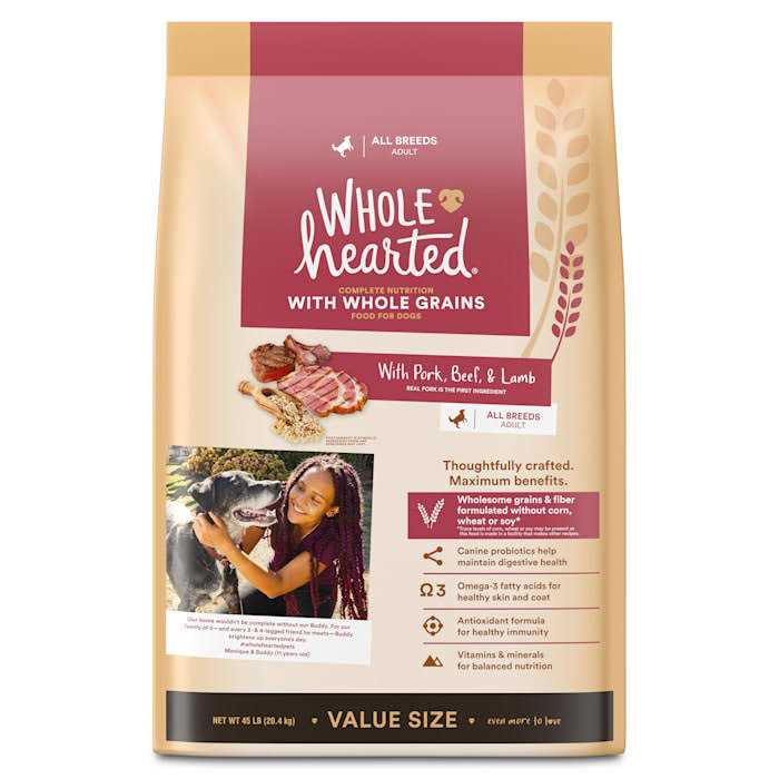 Whole Grains with Pork Beef & Lamb Dry Dog Food A31265