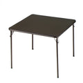 Black Square Metal Folding Dining Card Table D799613