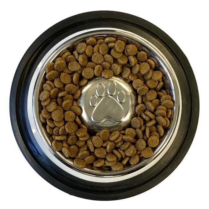Stainless Steel Slow Feed Bowl Non-Tip & Non-Skid F44825