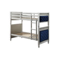 Blue Velvet Twin Size Bunk Bed S947993