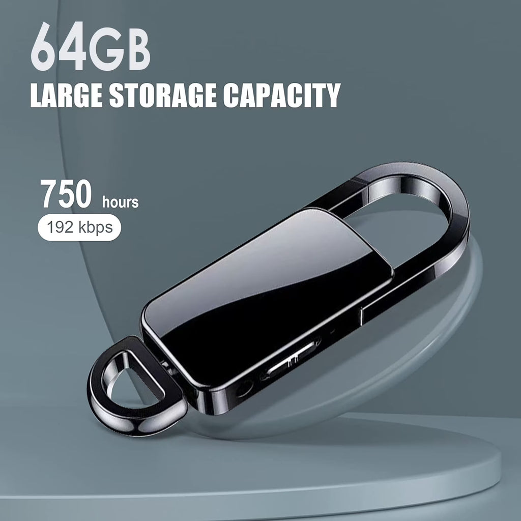64GB Voice Activated Recorder with Noise Reduction A801085