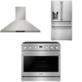 36 Gas Range, Range Hood and Refrigerator L30820