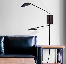 Black Satin Brass LED Wall Sconce M652