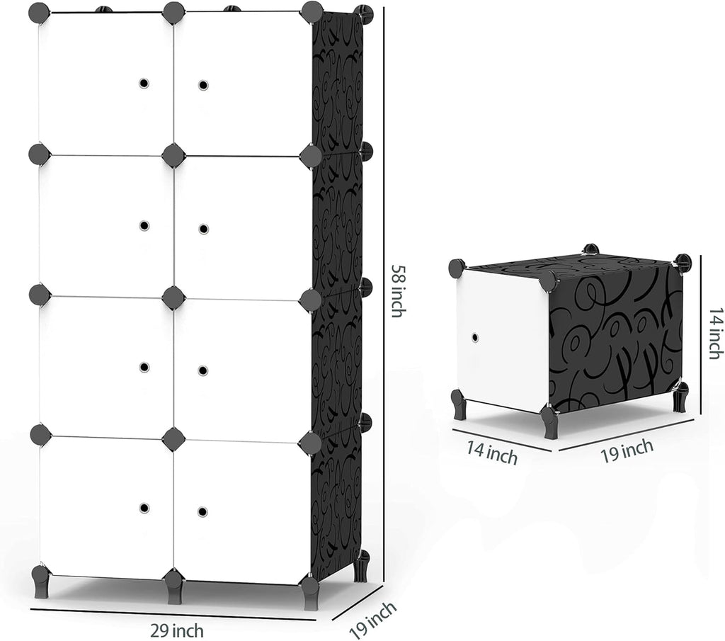 Portable Closet 12 Cube Storage Organizer R7372