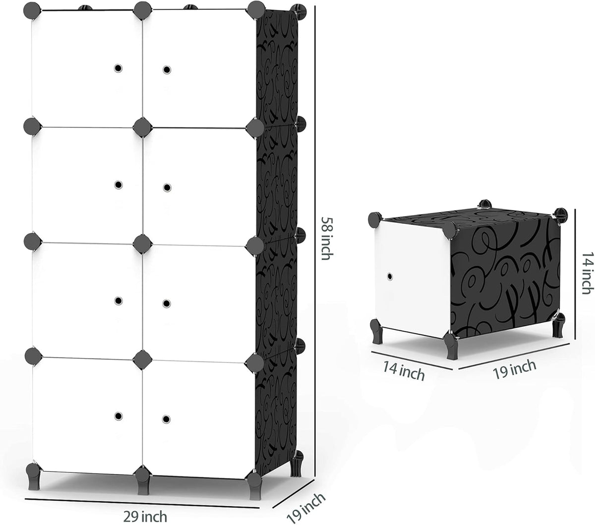 Portable Closet 12 Cube Storage Organizer R7372