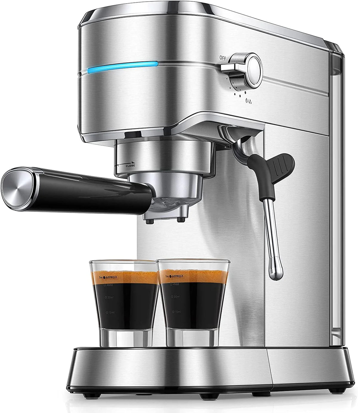 20 Bar Espresso and Cappuccino Maker with Milk Frother Steam Wand Z35629
