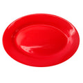 Crimson Red Stoneware Wide Rim Platter - 12/Case Z1287