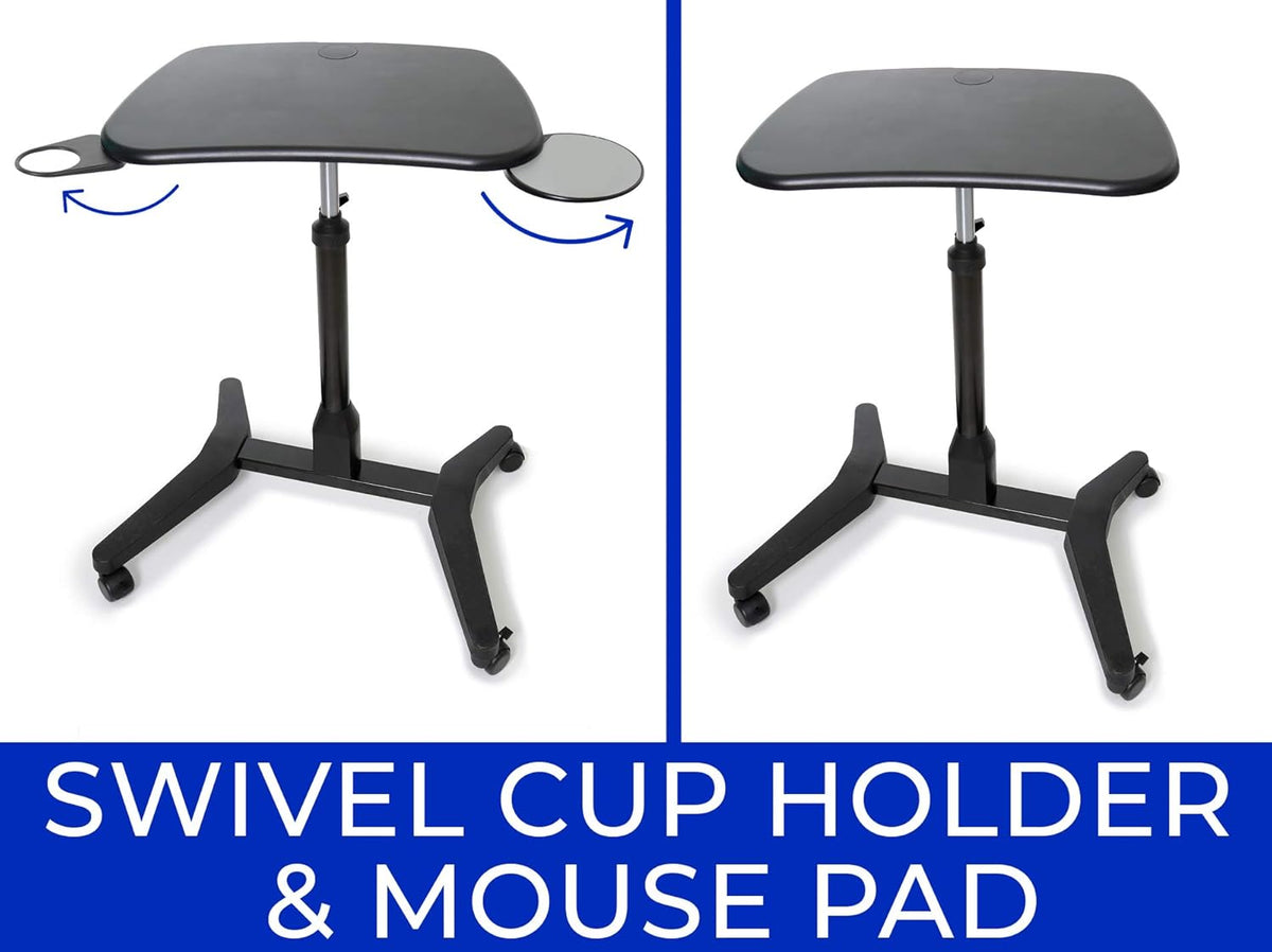 Portable Laptop Stand with Pull Out Mouse Pad & Cup Holder X54517