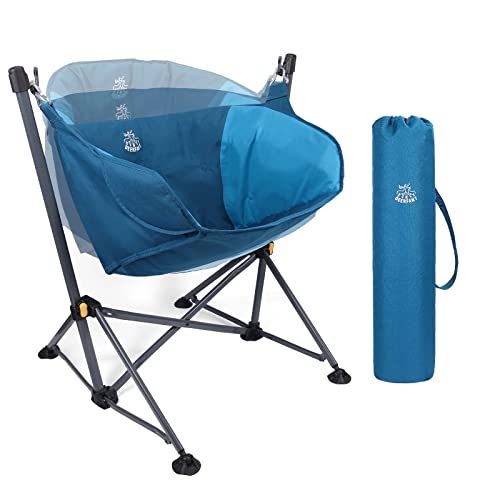 Hammock Chair Padded Swinging Camping Chair with Back Support Oversized Swing Chair Lounger 600D Polyester R959