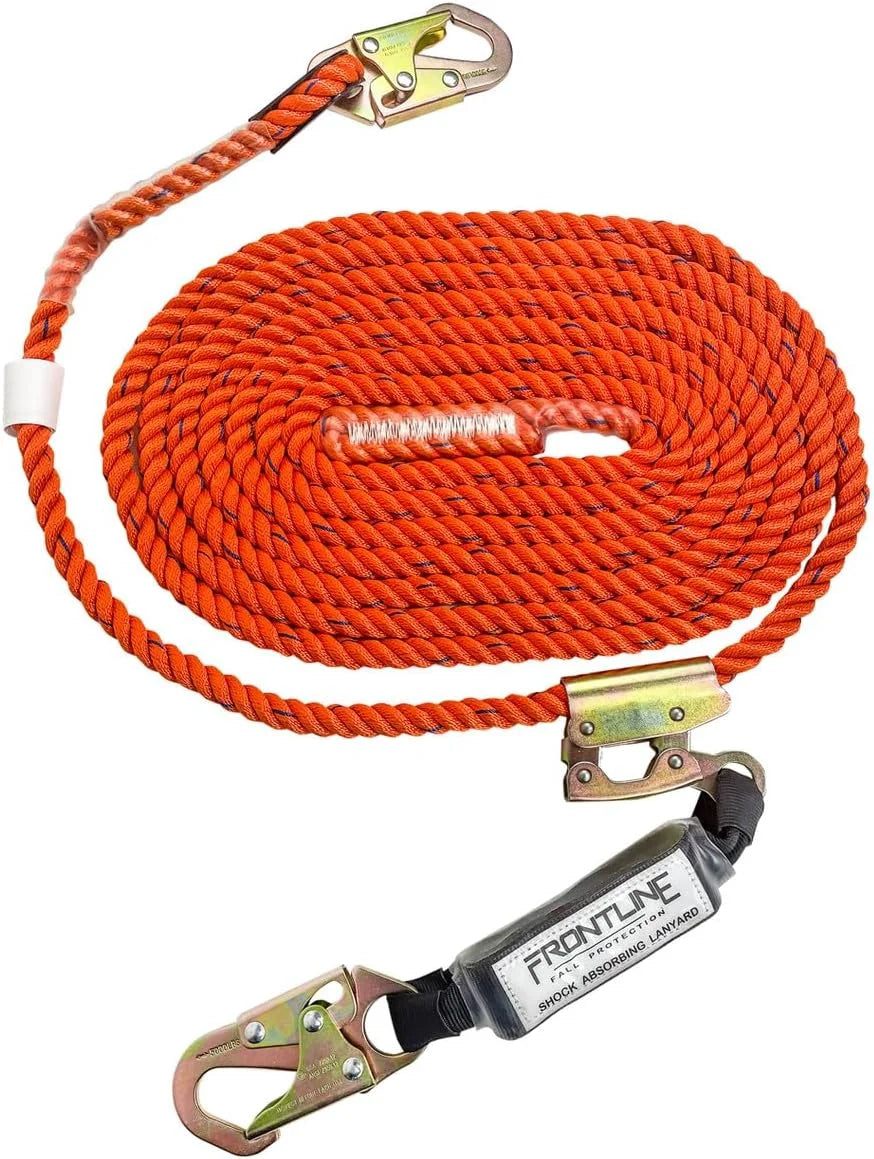 Vertical Lifeline with Openable Rope Grab & Shock Pack L13615