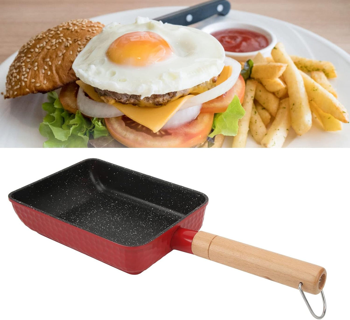 Red Non Stick Mini Frying Pan A56584