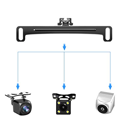 Car Rear View Camera License Plate Bracket Stainless Steel Mount J758789