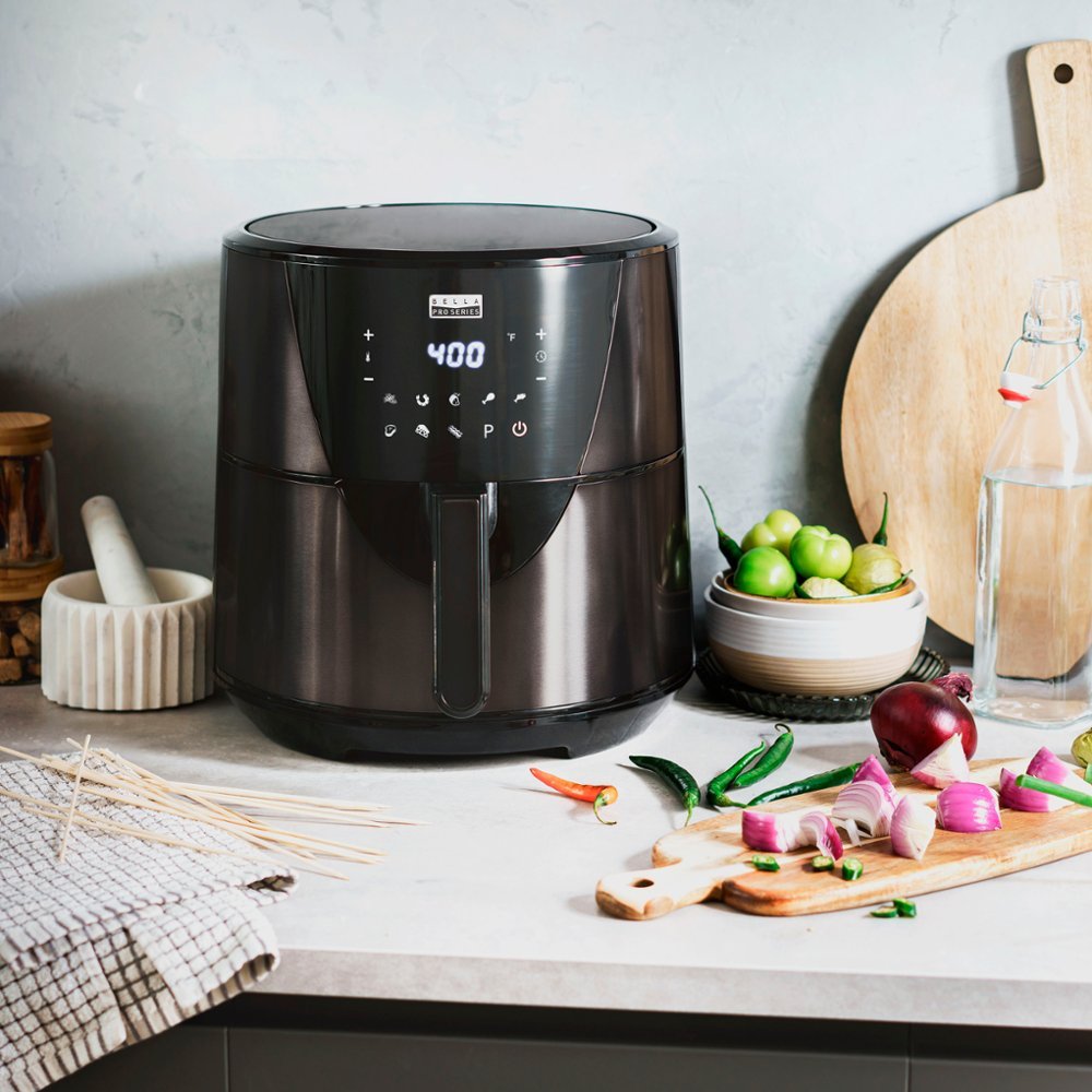 8-qt. Digital Air Fryer Black Stainless Steel M1623