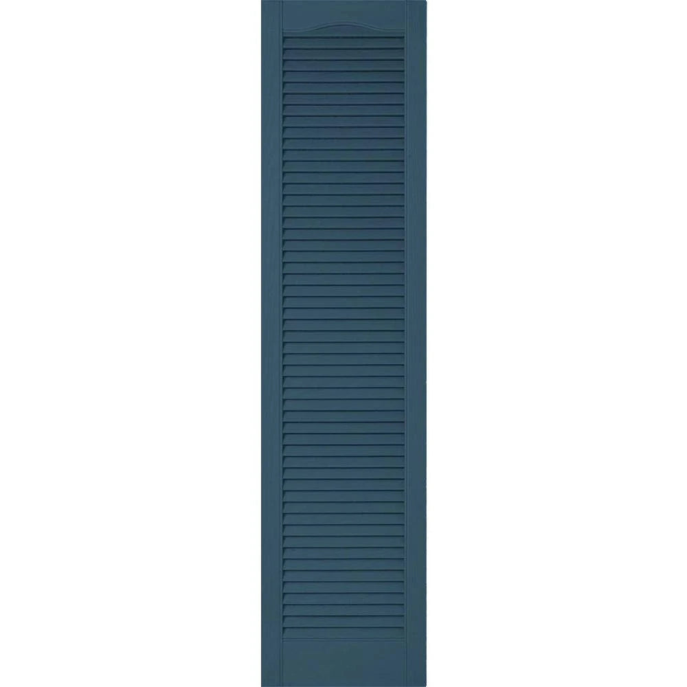 12 inch x 92 inch Vinyl Open Louver Shutters Per Pair K366