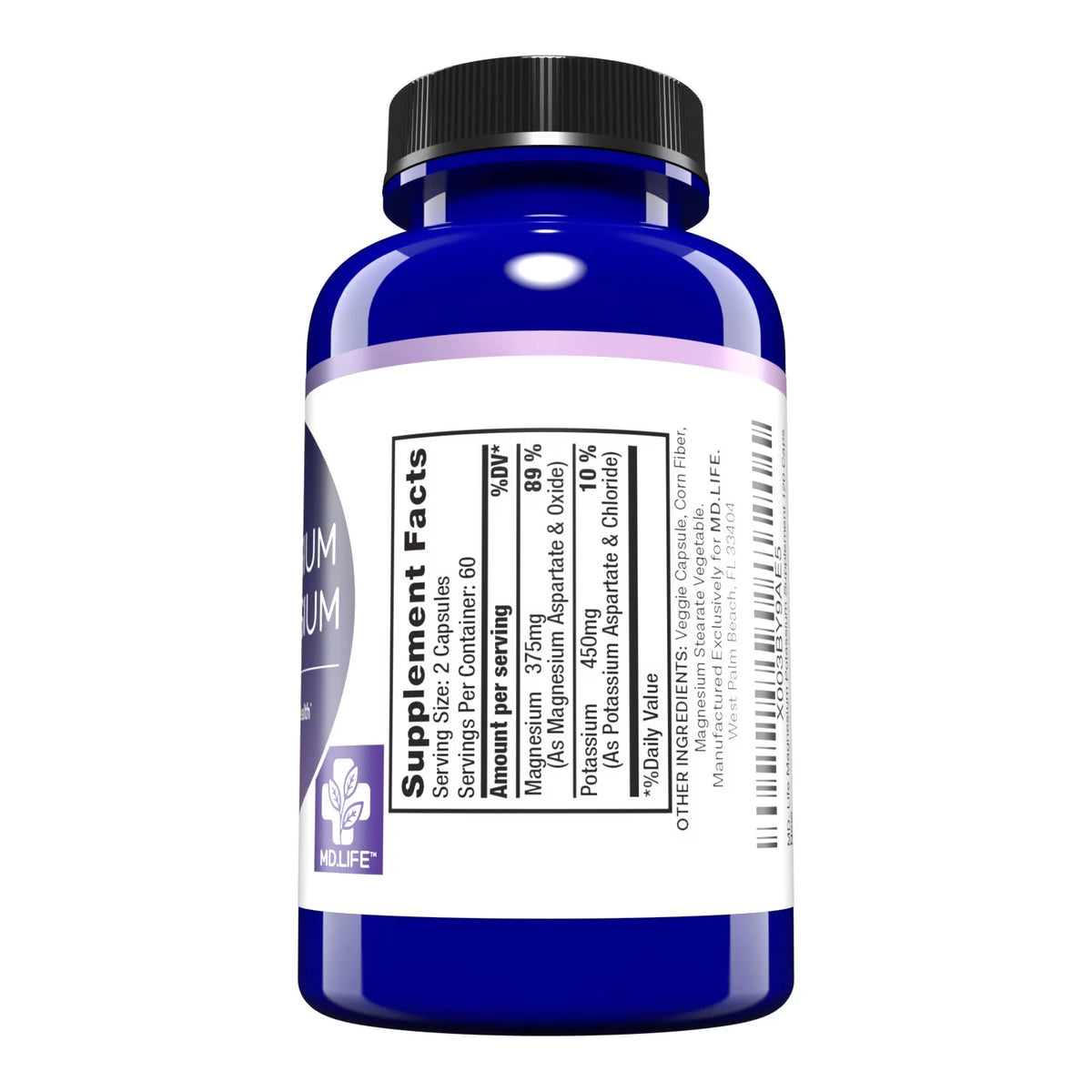 Magnesium Potassium Supplement 120 Ct N18304