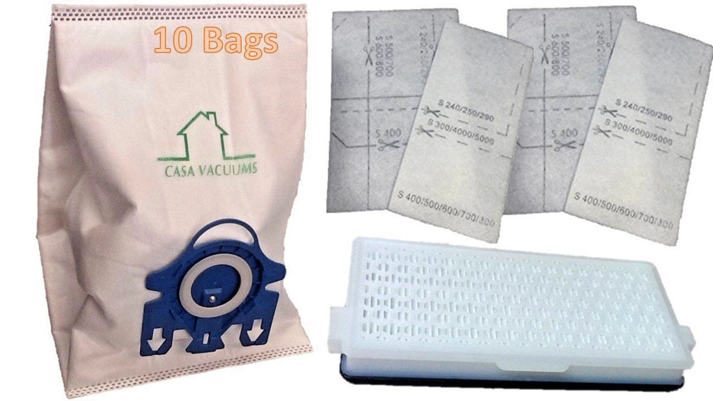 10 GN Bags + 1 HEPA AirClean Filter + 4 Filters E1724