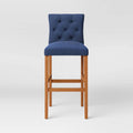 Navy Tufted Barstool W9511