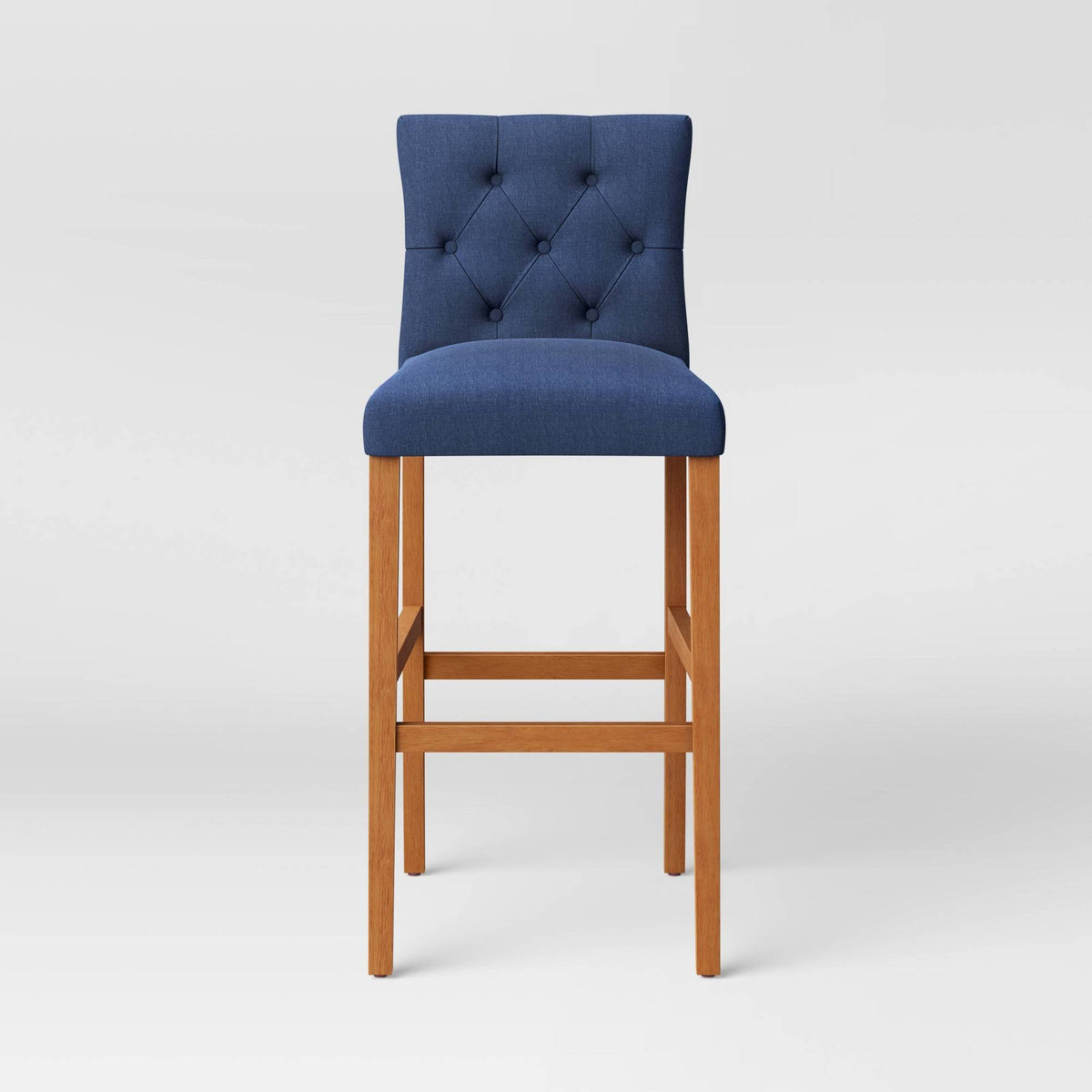 Navy Tufted Barstool W9511