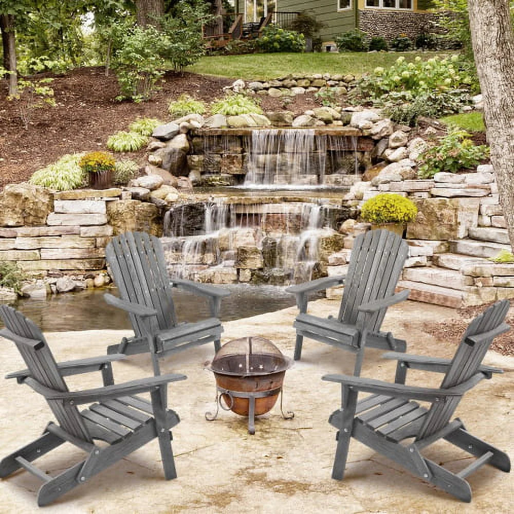 Portable Camping Chair Set of 2 Wooden Folding Chair Y6626