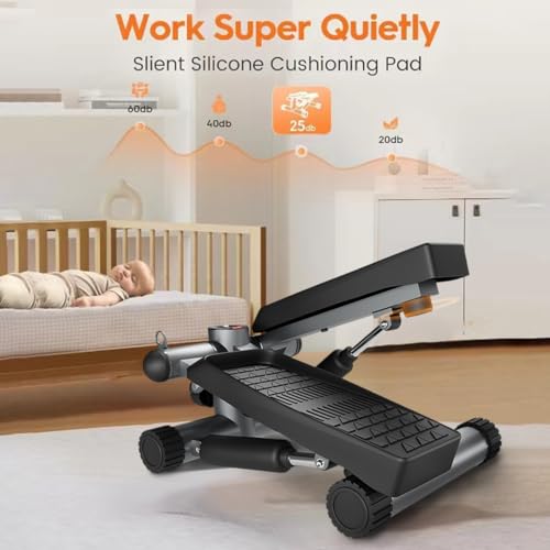 Mini Stepper with Resistance Bands and LCD Monitor H72204