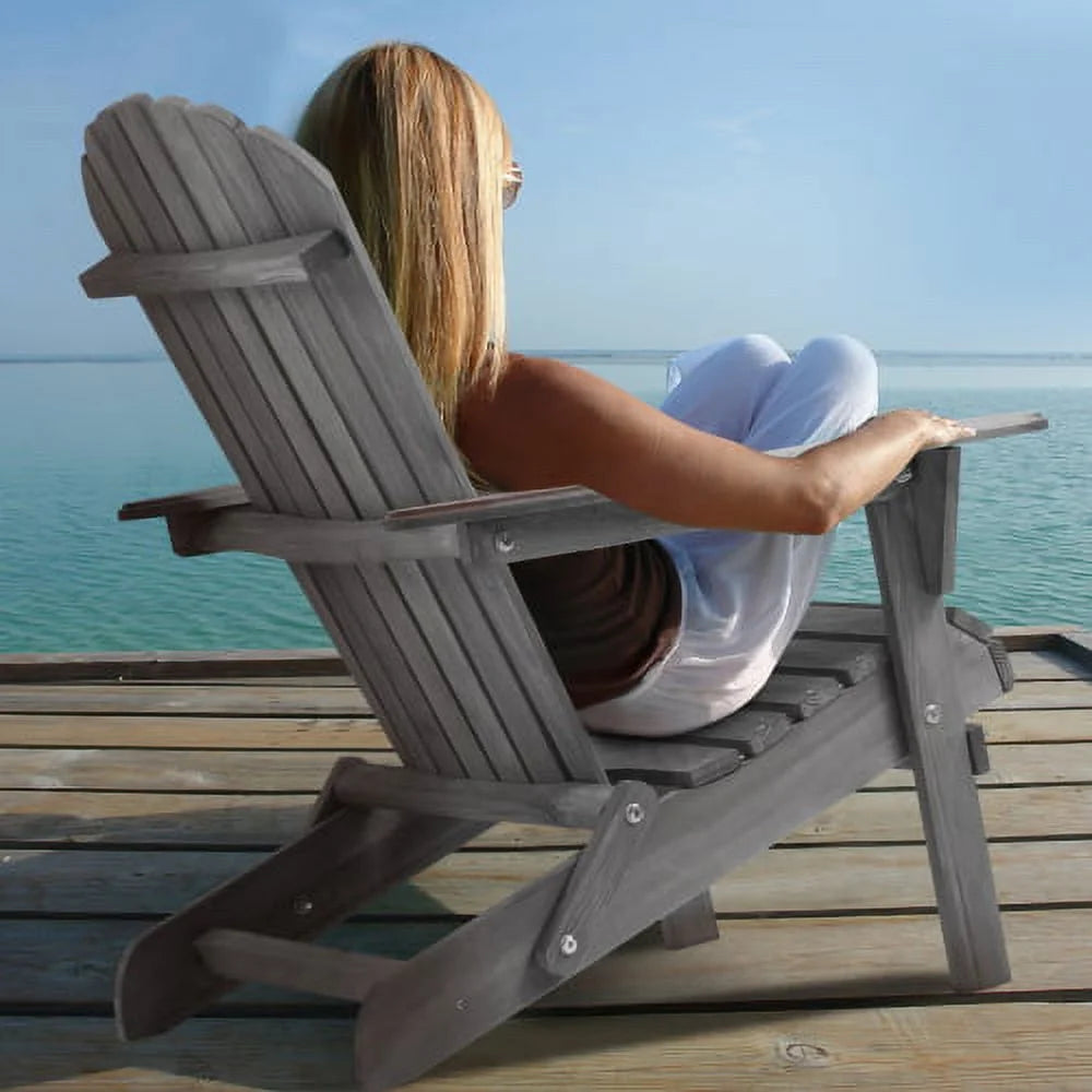 Portable Camping Chair Set of 2 Wooden Folding Chair Y6626