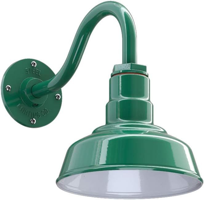 Galvanized 8 in Dome Outdoor Wall Mounted Barn Light I948