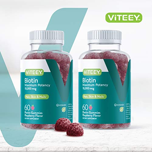 10,000mcg Biotin Gummies for Hair Skin and Nails R906096