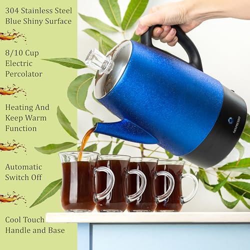 Stainless Steel 10 Cup Electric Coffee Percolator Z103348