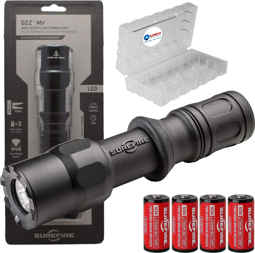 800 Lumen Tactical Flashlight with 4 Extra CR123A Batteries and Battery Case B50264