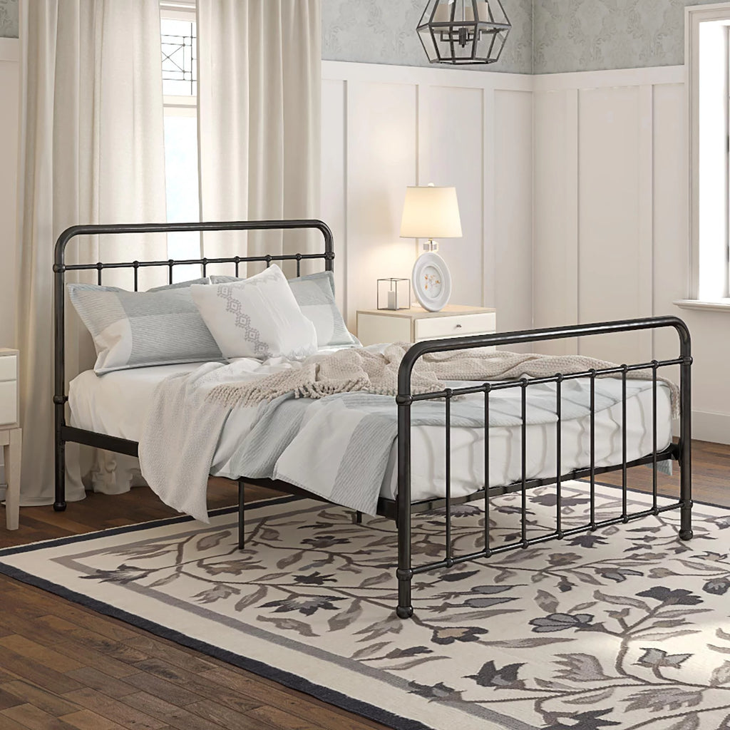 Black Full Metal Bed B734