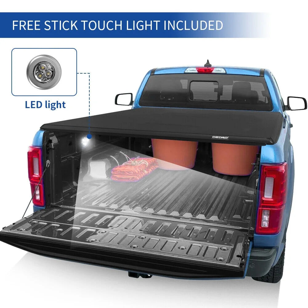 6.6ft Soft Roll up Truck Bed Tonneau Cover Y32101