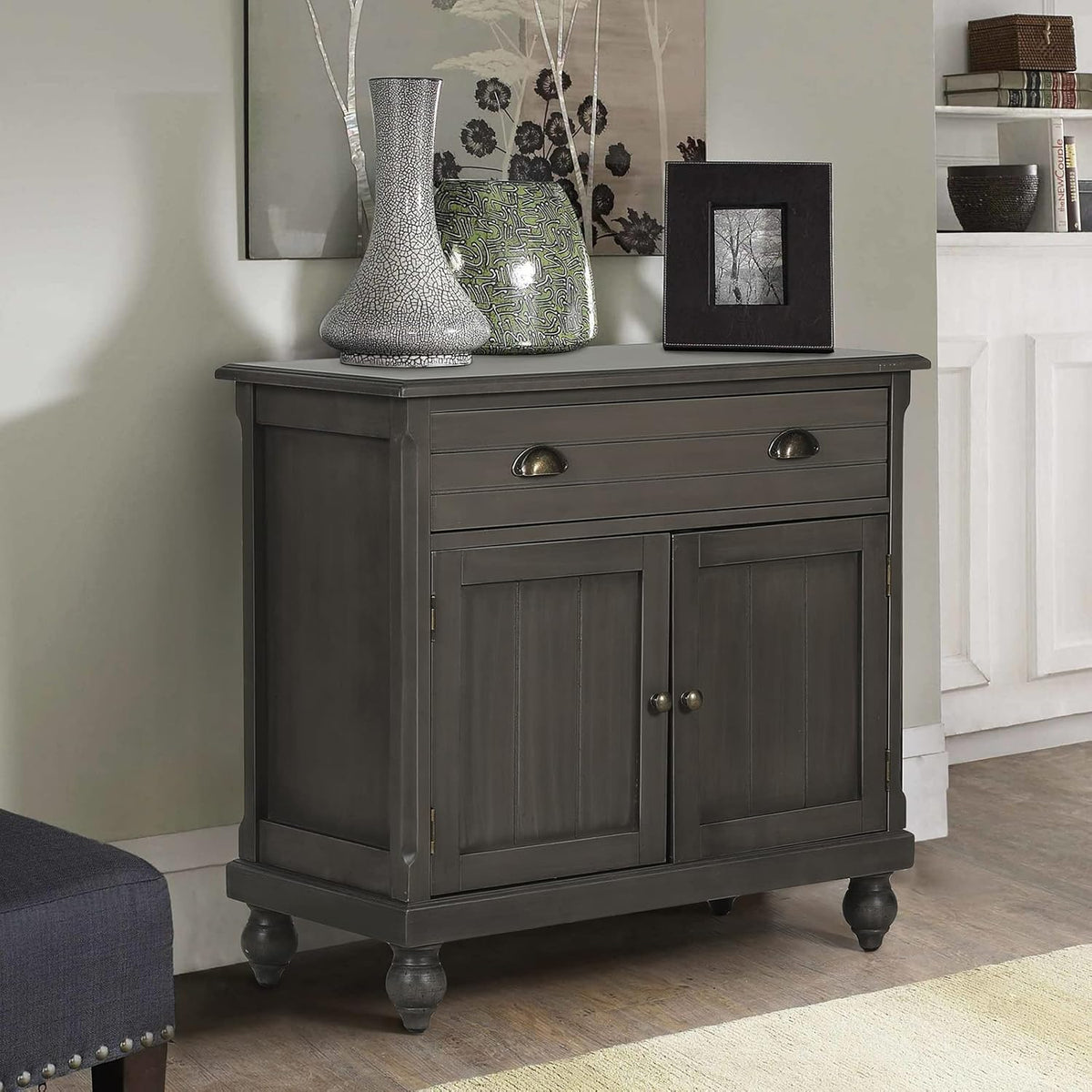 White 2 Door Storage Cabinet H676