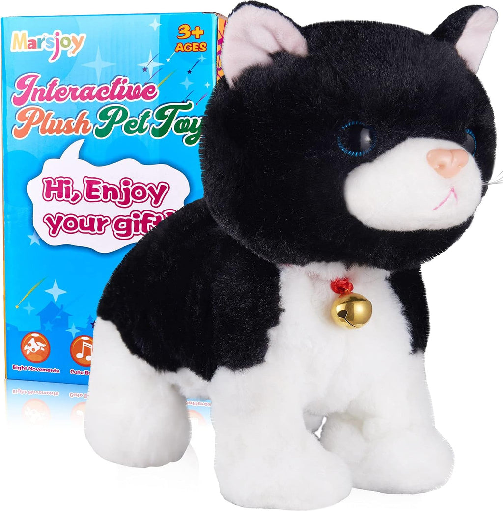 White Plush Interactive Cat Robot Toy E828638
