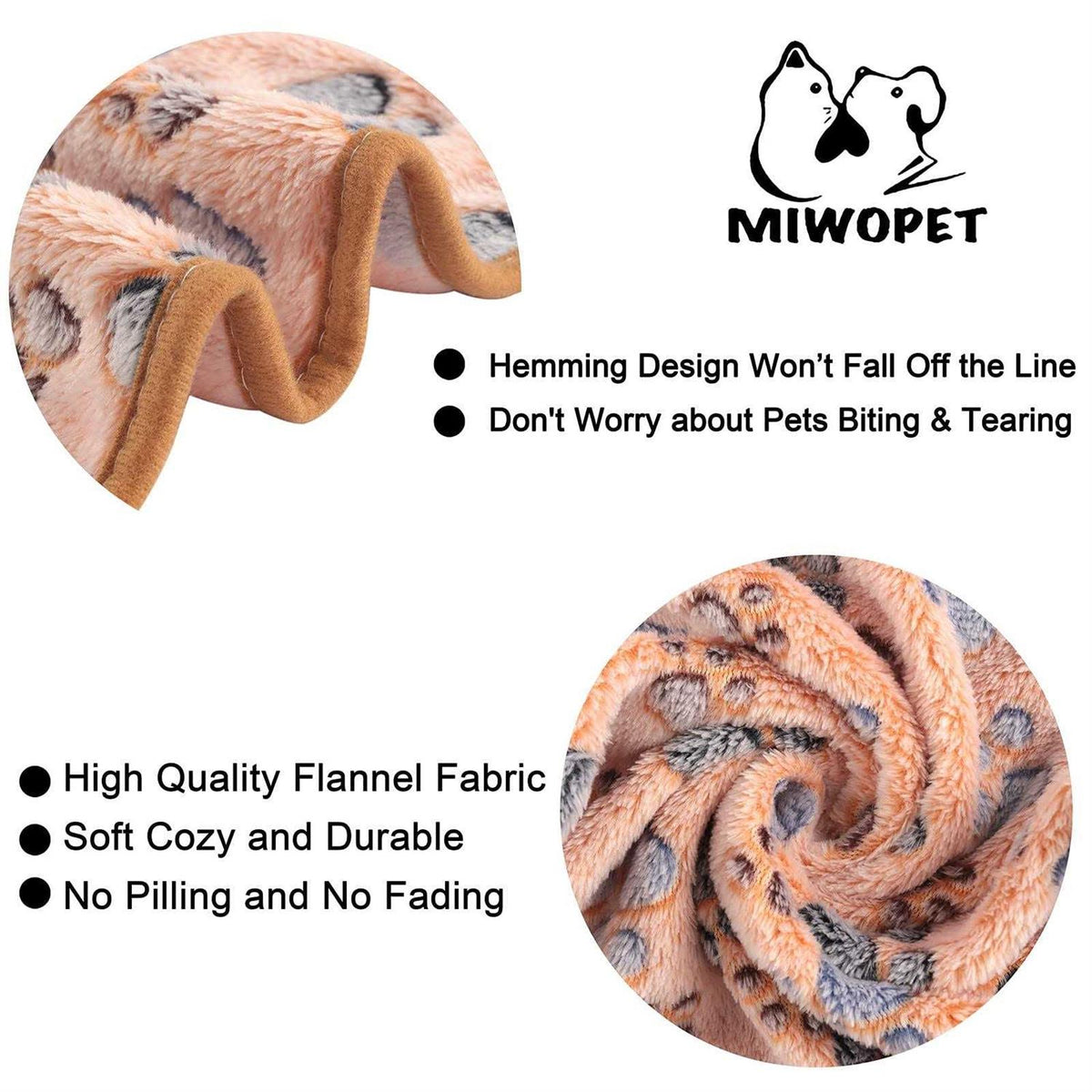3 Pack Soft Warm Fleece Flannel Pet Blanket N48654