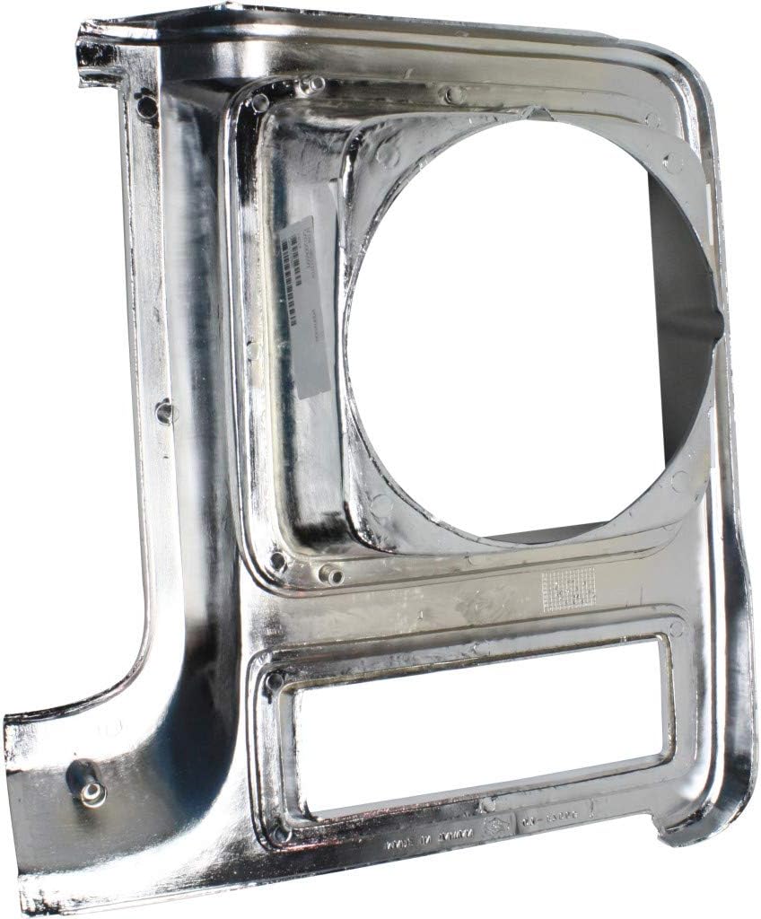 Chrome & Painted Dark Argent Headlight Door for Chevy C10 C20 C30 1979 1980 Passenger Side Pack of 2 R231297