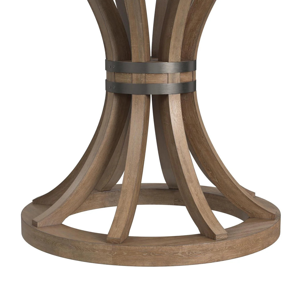 Brown Round Wood Dining Table A926