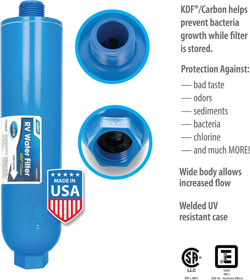 4-Pack Inline RV Water Filter B866198