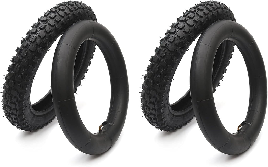 3.00-12 Knobby Motocross Bike Tire and Tube Set with TR87 Valve Stem A313