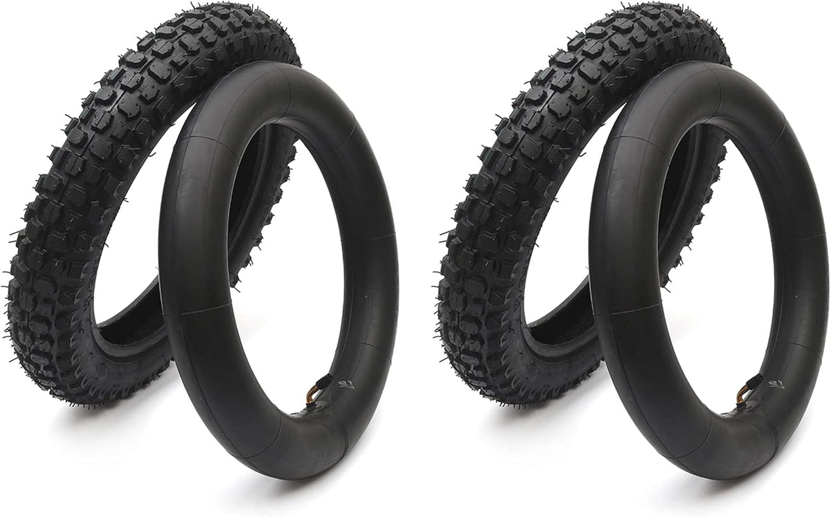 3.00-12 Knobby Motocross Bike Tire and Tube Set with TR87 Valve Stem A313