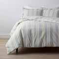 Navy Cotton Percale Queen Duvet Cover J929158