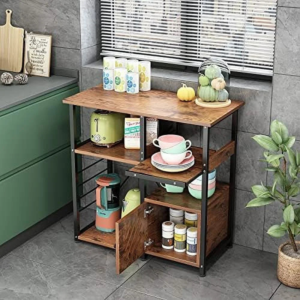 3-Tier Kitchen Baker's Rack with Cabinet Y373