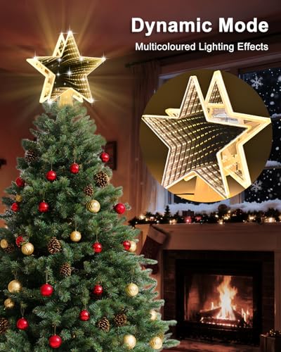 Christmas Tree Topper Lighted with 6 Projection Modes S722