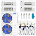 45,000 BTU 4 Zone Ceiling Cassette Ductless Air Conditioner and Heat Pump U969989