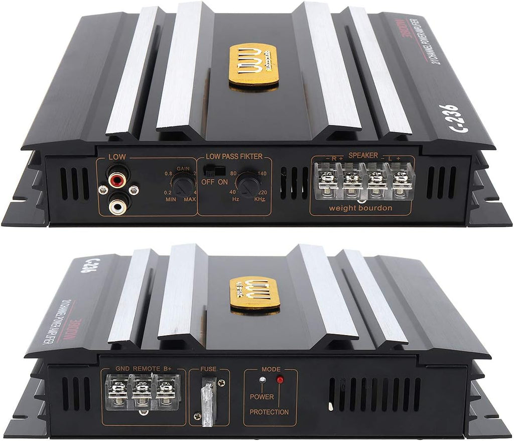 3800W 2 Channel Car Audio Amplifier, Pack of 2 A277819