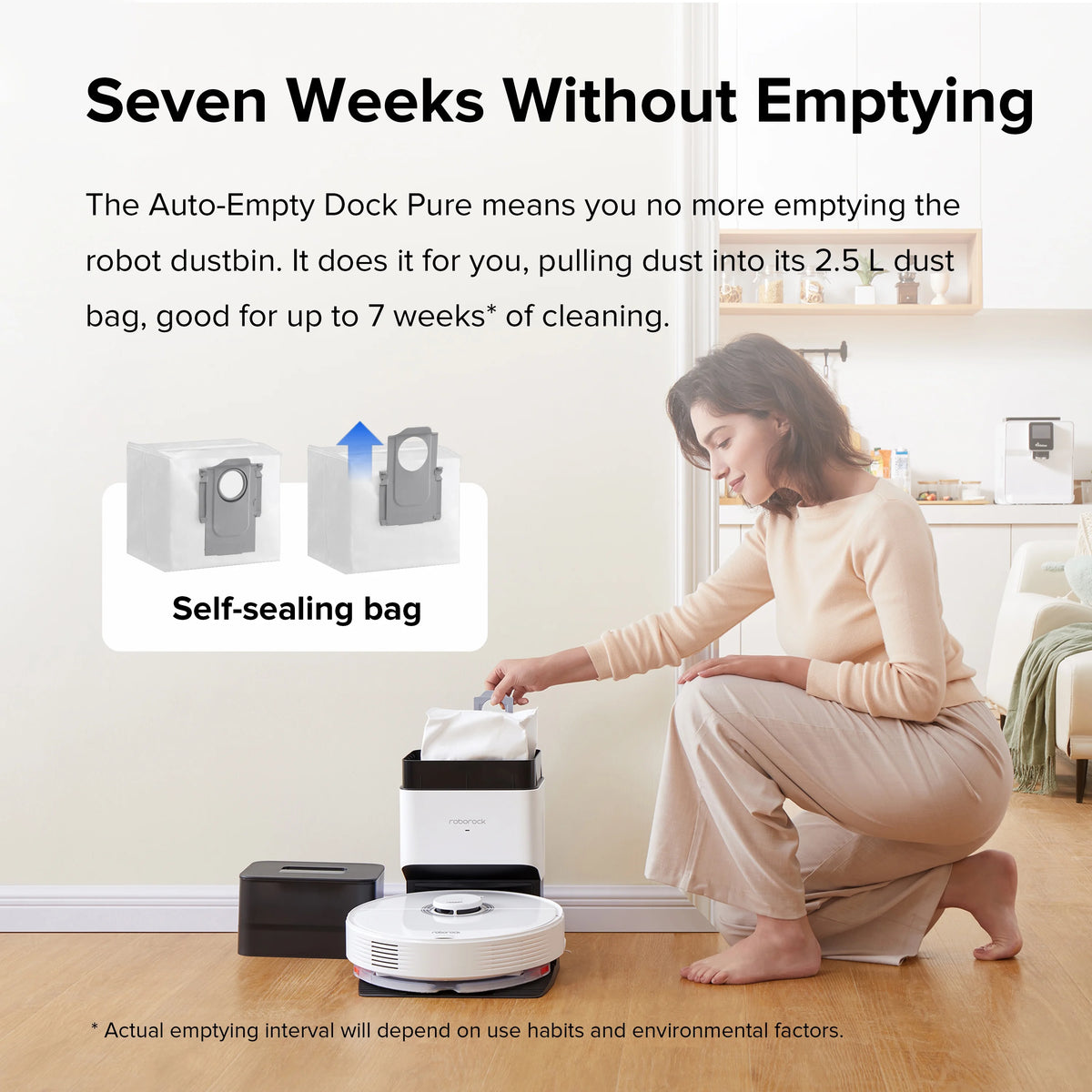 Robot Vacuum Cleaner with Auto-Empty Dock O1726