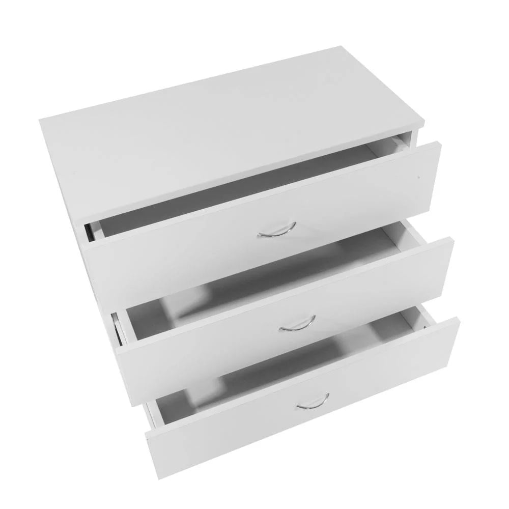 White 3 Drawer Dresser D5684